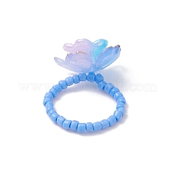 4шт стеклянные кольца на палец RJEW-TA00213