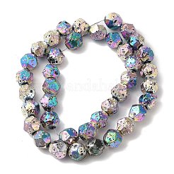 Блейкинг окрашенные нити бусин из натурального лавового камня G-B086-A01-02A