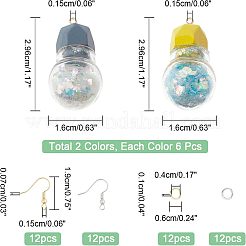 Наборы для самостоятельного изготовления подвесных сережек из смолы&nbsp;DIY-NB0005-53