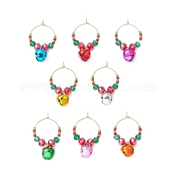 Рождественский железный колокольчик винный бокал украшения HJEW-MZ00306