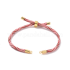 Bracelets argentés en corde de nylon&nbsp;MAK-C003-03G-02