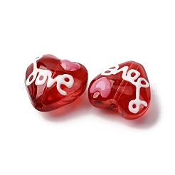 Стеклянные эмалевые бусины GLAA-Q125-01B