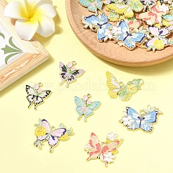 28шт 7 стиля подвески из сплава с эмалью&nbsp;ENAM-YW0004-96