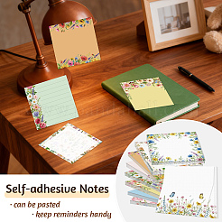 9 pcs 9 styles de notes autocollantes en papier&nbsp;AJEW-WH0867-004
