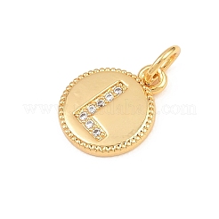 Ciondoli in ottone zirconi chiari micro pavé&nbsp;CU-CBA56CE-12G-L