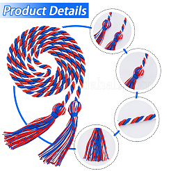 Веревка чести выпускной полиэстер AJEW-WH0314-317C