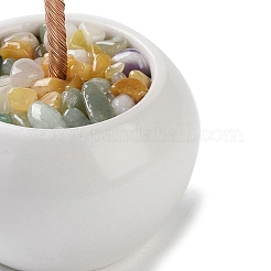 Елочные украшения из натуральной смешанной крошки драгоценных камней&nbsp;DJEW-M012-01E