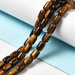 Природных тигровый глаз бисер нитей G-G980-19