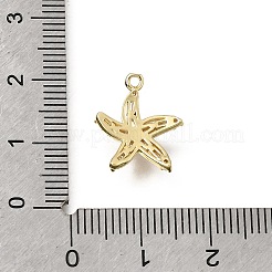 Ciondoli in ottone zirconi chiari micro pavé&nbsp;KK-K427-25G