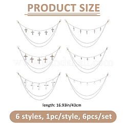 6 шт. 6 стиля&nbsp;HJEW-FH00211