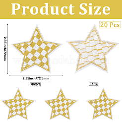 20 шт. полиэстеровые нашивки на одежду&nbsp;DIY-CY0002-35C