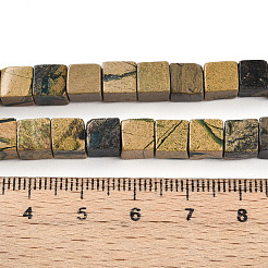 Нити бусин из натурального камня вердит G-T140-47A