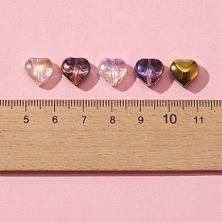 50шт 5 цвета гальванические стеклянные бусины EGLA-FS0001-30