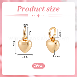 Латунные подвески с покрытием 20шт KK-PH0013-15