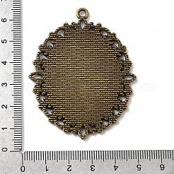 Большие старинные тибетском стиле сеттинги сплава подвеска кабошон X-TIBEP-M018-70AB-NF