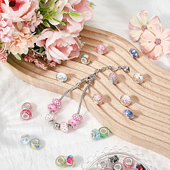 120шт смоляные европейские бусины RPDL-SP0001-02