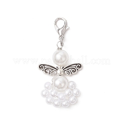 Абс пластик имитация жемчуга подвеска украшения&nbsp;HJEW-JM03634