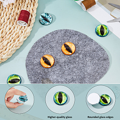 Occhio di gatto in vetro decorativo pezzo oculare&nbsp;DIY-WH0671-559B