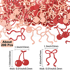 2 пакетик с бантом и вишневым бумажным конфетти для украшения вечеринки&nbsp;DIY-SC0031-55