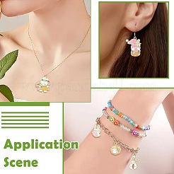 24 шт. 12 подвески из эмалевого сплава в виде пасхального кролика и гнома ENAM-FS0003-99