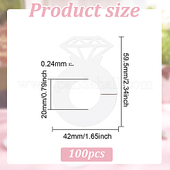 Papier-Diamant-Ring-Weinglas-Anhänger-Tags&nbsp;AJEW-WH0001-71B