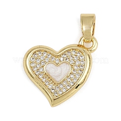 Латунные микропроволочные кубические циркониевые подвески из эмали&nbsp;KK-Z123-19G