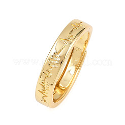 Латунные перстни для женщин RJEW-Z113-05G