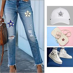 16 шт. 16-х цветные нашивки со звездами&nbsp;PATC-CA0001-03