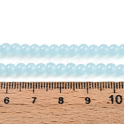Abalorios de vidrio jade de imitación hebras&nbsp;GLAA-T032-J4mm-04