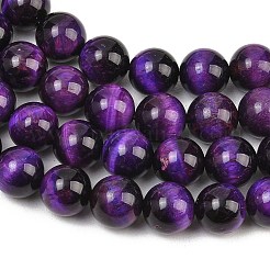 Natürlichen Tigerauge Perlen Stränge&nbsp;G-S259-03A-10mm