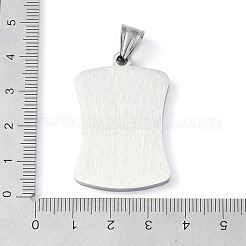 Anhänger aus Edelstahl 304&nbsp;STAS-O008-01F