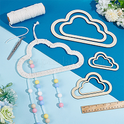 Деревянные рамы макраме&nbsp;WOOD-WH0022-57A