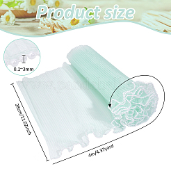 Bordure en dentelle plissée en polyester de 4 m&nbsp;OCOR-WH0088-24A