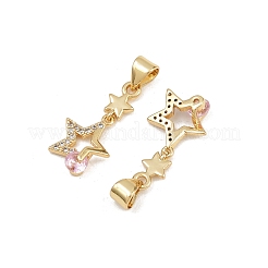 Латунные микро проложить кубического циркония подвески&nbsp;KK-C132-08G