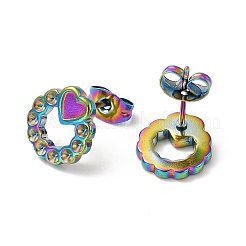 Ионное покрытие (ip) 304 нержавеющая сталь гвоздики фурнитура для сережек STAS-E180-01M