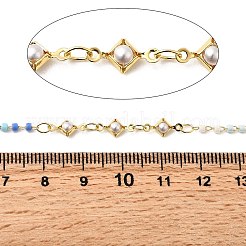 Латунные цепи с ромбическими звеньями KK-D391-01G