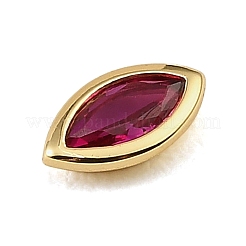 Cabochons en zircon cubique pavés de laiton&nbsp;CU-CBA30E8-02G