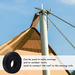 Двусторонняя полоса для карт из ПВХ для палатки DIY-WH0587-02A