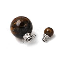 Colgantes de botella de perfume de ojo de tigre natural&nbsp;GG-CBA7610-02P-05