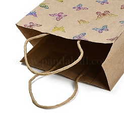 Geschenktüten aus Kraftpapier mit Regenbogenfarben-Stempel&nbsp;ABAG-K005-01B