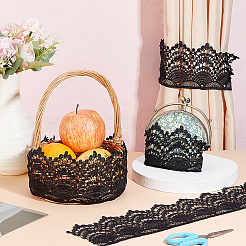 4.8~5 ярд кружевной отделки из полиэстера OCOR-FG0001-81A