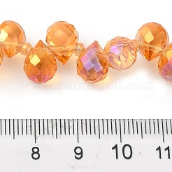 Стеклянные бусины с гальваническим покрытием &nbsp;EGLA-D030-17M