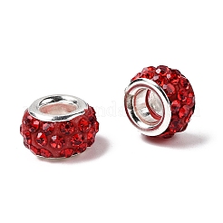 Горный хрусталь из полимерной глины европейские бусины с большим отверстием&nbsp;FPDL-R002-06