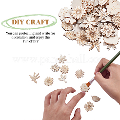 100шт незавершенные деревянные украшения WOOD-CJ0001-54