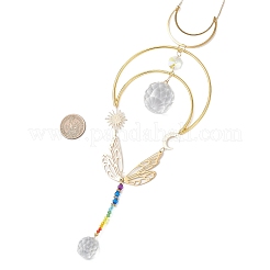 Латунные соединительные элементы и стеклянные подвески для окон&nbsp;HJEW-JM04729