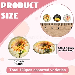Cabochons en verre&nbsp;GGLA-YW0001-14