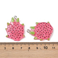 Подвески из непрозрачной смолы с фруктовой тематикой&nbsp;RESI-F061-02A