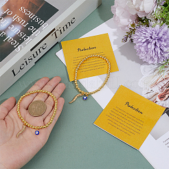 2 шт. браслеты с подвесками из нержавеющей стали&nbsp;BJEW-ME0001-07