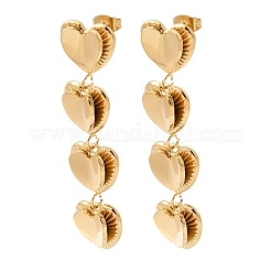 Orecchini pendenti in acciaio inossidabile 304&nbsp;EJEW-E616-02G