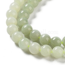天然ネフライト翡翠/和田翡翠ビーズ連売り  ラウンド  6mm  穴：0.7~0.8mm  約108~109個/連  24.09''~24.61''（61.2~62.5センチメートル）&nbsp;G-NH0005-030B